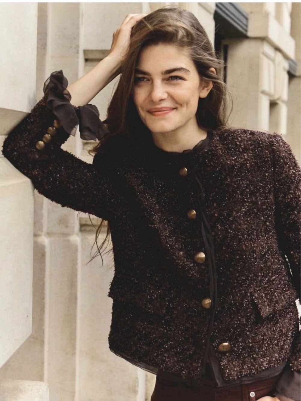 Veronica Beard Audrina Metallic Tweed Jacket Sz 6 Brown NWOT Ret $948